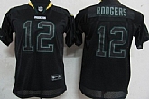 Youth Nike Green Bay Packers #12 Aaron Rodgers Lights Out Black Jerseys,baseball caps,new era cap wholesale,wholesale hats