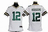 Youth Nike Green Bay Packers #12 Aaron Rodgers White Game Jerseys,baseball caps,new era cap wholesale,wholesale hats