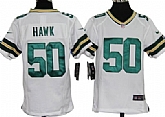 Youth Nike Green Bay Packers #50 A.J. Hawk White Game Jerseys,baseball caps,new era cap wholesale,wholesale hats