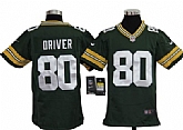 Youth Nike Green Bay Packers #80 Donald Driver Green Game Jerseys,baseball caps,new era cap wholesale,wholesale hats