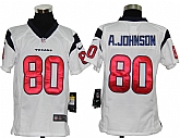Youth Nike Houston Texans #80 Andre Johnson White Game Jerseys