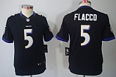 Youth Nike Limited Baltimore Ravens #5 Joe Flacco Black Jerseys,baseball caps,new era cap wholesale,wholesale hats
