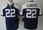 Youth Nike Limited Dallas Cowboys #22 Emmitt Smith Blue Thanksgiving Jerseys,baseball caps,new era cap wholesale,wholesale hats