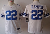 Youth Nike Limited Dallas Cowboys #22 Emmitt Smith White Jerseys,baseball caps,new era cap wholesale,wholesale hats