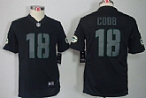 Youth Nike Limited Green Bay Packers #18 Randall Cobb Black Impact Jerseys,baseball caps,new era cap wholesale,wholesale hats