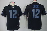 Youth Nike Limited Indianapolis Colts #12 Andrew Luck Black Impact Jerseys,baseball caps,new era cap wholesale,wholesale hats
