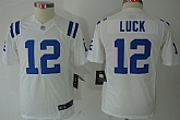 Youth Nike Limited Indianapolis Colts #12 Andrew Luck White Jerseys,baseball caps,new era cap wholesale,wholesale hats
