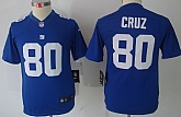 Youth Nike Limited New York Giants #80 Victor Cruz Blue Jerseys,baseball caps,new era cap wholesale,wholesale hats