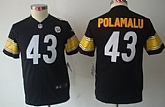 Youth Nike Limited Pittsburgh Steelers #43 Troy Polamalu Black Jerseys,baseball caps,new era cap wholesale,wholesale hats