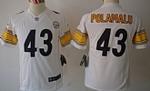 Youth Nike Limited Pittsburgh Steelers #43 Troy Polamalu White Jerseys,baseball caps,new era cap wholesale,wholesale hats