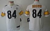 Youth Nike Limited Pittsburgh Steelers #84 Antonio Brown White Jerseys,baseball caps,new era cap wholesale,wholesale hats