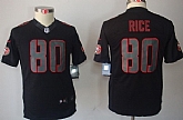 Youth Nike Limited San Francisco 49ers #80 Jerry Rice Black Impact Jerseys,baseball caps,new era cap wholesale,wholesale hats