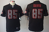 Youth Nike Limited San Francisco 49ers #85 Vernon Davis Black Impact Jerseys,baseball caps,new era cap wholesale,wholesale hats