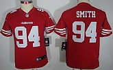 Youth Nike Limited San Francisco 49ers #94 Justin Smith Red Jerseys,baseball caps,new era cap wholesale,wholesale hats