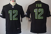Youth Nike Limited Seattle Seahawks #12 Fan Black Impact Jerseys,baseball caps,new era cap wholesale,wholesale hats
