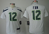 Youth Nike Limited Seattle Seahawks #12 Fan White Jerseys,baseball caps,new era cap wholesale,wholesale hats