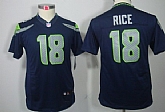 Youth Nike Limited Seattle Seahawks #18 Sidney Rice Blue Jerseys,baseball caps,new era cap wholesale,wholesale hats