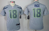 Youth Nike Limited Seattle Seahawks #18 Sidney Rice Gray Jerseys,baseball caps,new era cap wholesale,wholesale hats