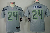 Youth Nike Limited Seattle Seahawks #24 Marshawn Lynch Gray Jerseys,baseball caps,new era cap wholesale,wholesale hats