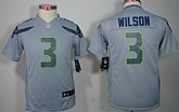 Youth Nike Limited Seattle Seahawks #3 Russell Wilson Gray Jerseys,baseball caps,new era cap wholesale,wholesale hats