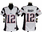 Youth Nike New England Patriots #12 Tom Brady White Game Jerseys,baseball caps,new era cap wholesale,wholesale hats
