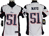 Youth Nike New England Patriots #51 Jerod Mayo White Game Jerseys,baseball caps,new era cap wholesale,wholesale hats