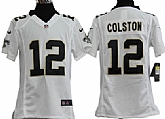 Youth Nike New Orleans Saints #12 Marques Colston White Game Jerseys,baseball caps,new era cap wholesale,wholesale hats