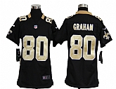 Youth Nike New Orleans Saints #80 Jimmy Graham Black Game Jerseys,baseball caps,new era cap wholesale,wholesale hats