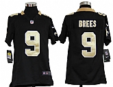 Youth Nike New Orleans Saints #9 Drew Brees Black Game Jerseys,baseball caps,new era cap wholesale,wholesale hats
