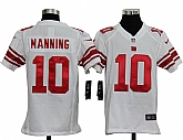 Youth Nike New York Giants #10 Eli Manning White Game Jerseys,baseball caps,new era cap wholesale,wholesale hats