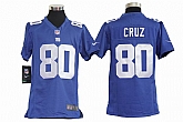 Youth Nike New York Giants #80 Victor Cruz Blue Game Jerseys,baseball caps,new era cap wholesale,wholesale hats