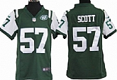 Youth Nike New York Jets #57 Bart Scott Green Game Jerseys,baseball caps,new era cap wholesale,wholesale hats