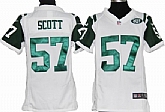 Youth Nike New York Jets #57 Bart Scott White Game Jerseys,baseball caps,new era cap wholesale,wholesale hats