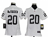 Youth Nike Oakland Raiders #20 Darren McFadden White Game Jerseys,baseball caps,new era cap wholesale,wholesale hats