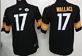 Youth Nike Pittsburgh Steelers #17 Mike Wallace Black Game Jerseys,baseball caps,new era cap wholesale,wholesale hats