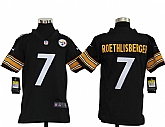 Youth Nike Pittsburgh Steelers #7 Ben Roethlisberger Black Game Jerseys,baseball caps,new era cap wholesale,wholesale hats
