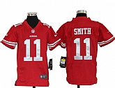 Youth Nike San Francisco 49ers #11 Alex Smith Red Game Jerseys,baseball caps,new era cap wholesale,wholesale hats