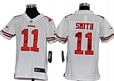 Youth Nike San Francisco 49ers #11 Alex Smith White Game Jerseys,baseball caps,new era cap wholesale,wholesale hats