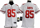 Youth Nike San Francisco 49ers #85 Vernon Davis White Game Jerseys,baseball caps,new era cap wholesale,wholesale hats