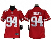 Youth Nike San Francisco 49ers #94 Justin Smith Red Game Jerseys,baseball caps,new era cap wholesale,wholesale hats