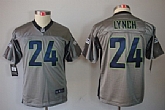 Youth Nike Seattle Seahawks #24 Marshawn Lynch Gray Shadow Jerseys,baseball caps,new era cap wholesale,wholesale hats