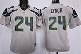 Youth Nike Seattle Seahawks #24 Marshawn Lynch Silvery Game Jerseys,baseball caps,new era cap wholesale,wholesale hats