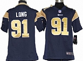 Youth Nike St. Louis Rams #91 Chris Long Navy Blue Game Jerseys,baseball caps,new era cap wholesale,wholesale hats