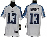Youth Nike Tennessee Titans #13 Kendall Wright White Game Jerseys