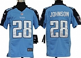 Youth Nike Tennessee Titans #28 Chris Johnson Light Blue Game Jerseys
