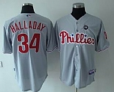 Youth Philadelphia Phillies #34 Roy Halladay Gray Jerseys,baseball caps,new era cap wholesale,wholesale hats