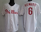 Youth Philadelphia Phillies #6 Howard White Jerseys,baseball caps,new era cap wholesale,wholesale hats