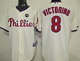 Youth Philadelphia Phillies #8 Victorino Cream Jerseys,baseball caps,new era cap wholesale,wholesale hats