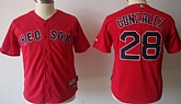 Youth Red Sox #28 Adrian Gonzalez Red Jerseys,baseball caps,new era cap wholesale,wholesale hats