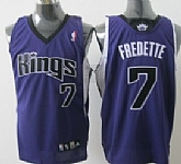 Youth Sacramento Kings #7 Fredette Purple Authentic Jerseys